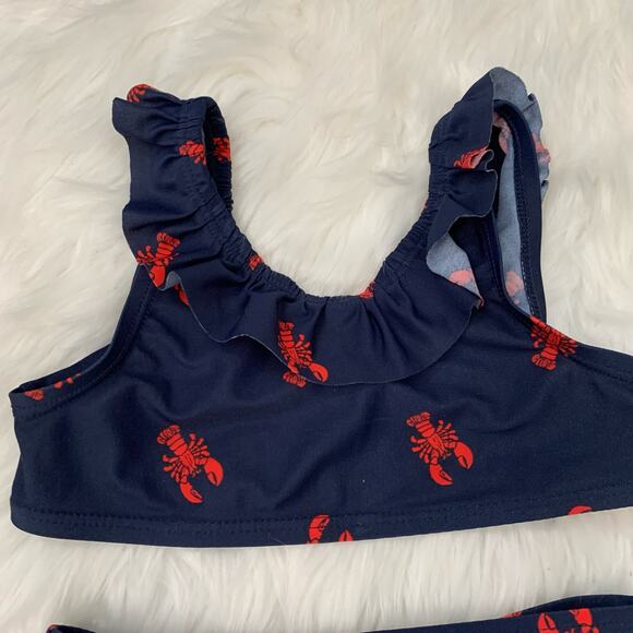 Old Navy lobster print two piece Swimsuit - Picture 2 of 6